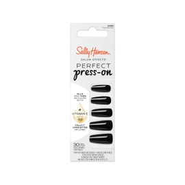 Sally Hansen Salon Effects Perfect Press-On Nails, 331, Onyx-Pected, Non-Damaging, Easy to Apply