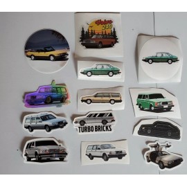 RARE VOLVO 240 244 245 Stickers 13 Vintage Retro Volvo 240 Turbo Wagon SAAB 900