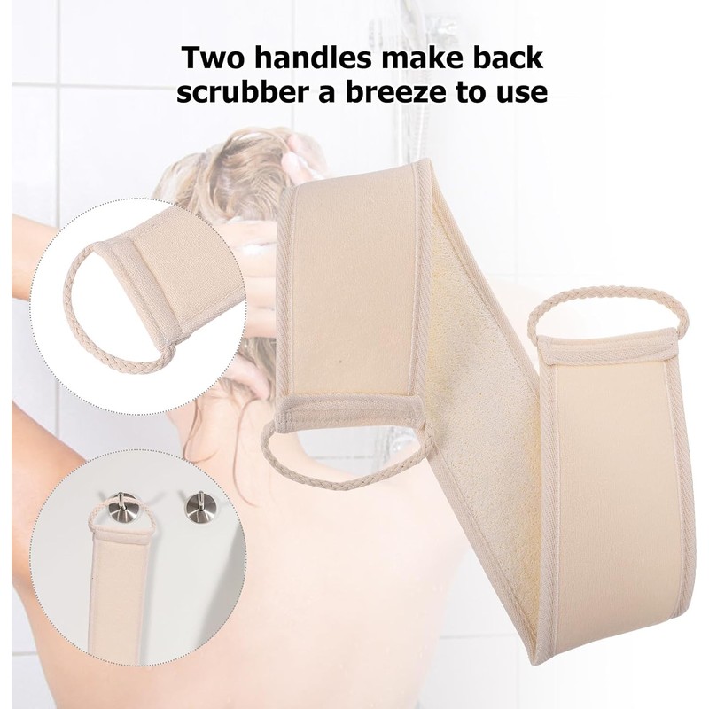 Toalla de Baño de Lufa Beige CORHAD para Exfoliar Cuerpo