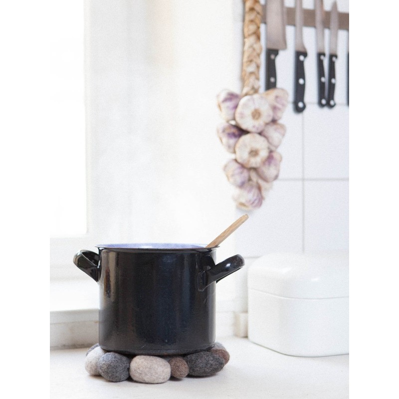 myfelt Hardy Felt Ball Trivet 20 cm Grey