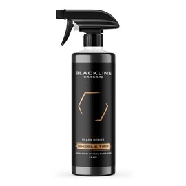 BLACKLINE Wheel N' Tire Cleaner – Removes Brake Dust & Grime, Dual-Purpose for Wheels & Tires, Safe & Effective with Scrubbing. - Size: BLACKLINE WHEEL N' TIRE 16oz