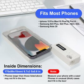 Habit Control Phone Lock Box - Timed Lock Box Cell Phone Locker, Safe Lockbox Bad Habit, Smartphone Jail with Timer Reduce Kids Adults Screen Time Improve Productivity, Family Time Container - White