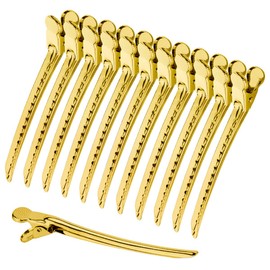 Stainless Steel Hair Prong and Duckbill Sectioning Clips - Barrettes for Hairstyling and Salon Use