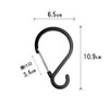 Choya Bussan S-Shaped Hook, Black, L Size (Total Length: 4.3