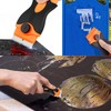 Double Edged Window Scraper, 2Pcs Glass Scraper and Long Handle
