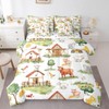 Feelyou Kids Cute Pig Cow 7 Pieces Bedding Set Full