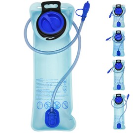 Mdvora 1/2/4/8 Pack Hydration Bladder, 1.5L/2L/2.5L/3L Water Reservoir, Leakproof Water Bladder Hydration Pack, Large Opening Water Storage Bladder Bag, for Cycling Hiking Camping (3L,1 Pack Blue)