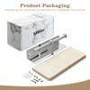 SAMAH Marble Double Toilet Paper Holder with Shelf, 304 Stainless