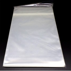 Docsmagic.de 100 Resealable Golden Size Comic Book Bags 7-5/8"x 10-1/2"+ 1-1/2"Flap- 2 Mil