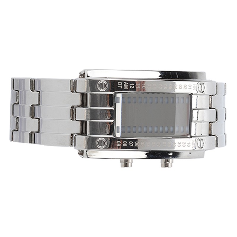 Men's Watch Fashion Exquisite Waterproof Alloy Men's LED Watch with
