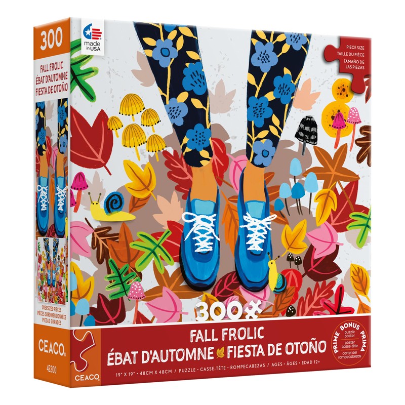 Ceaco - Fall Frolic - 300 Oversized Piece Jigsaw Puzzle