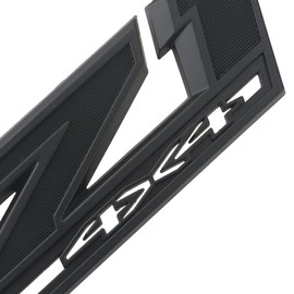 2PCS 2019-2022 Z71 4x4 Fender Emblem 3D Badge OEM Nameplate Letter Logo Decals Sticker Replacement for Silverado 1500 2500hd 3500HD Genuine Parts (Matte Black)