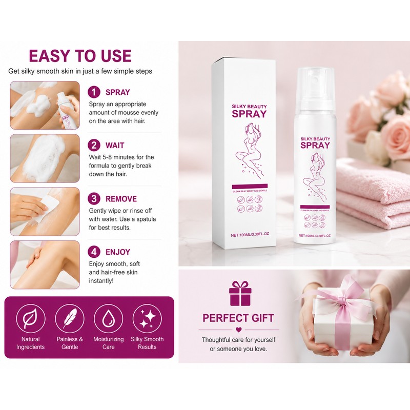 OceAura Body Hair Removal Spray for Women – Fast Foam