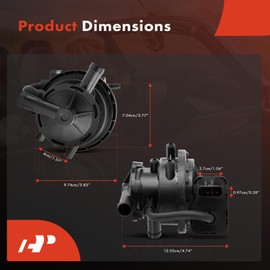 A-Premium Fuel Vapor Leak Detection Pump Compatible with Jeep Grand Cherokee 1998 & Dodge Ram 1500 1998-2001, Ram 2500 1998-2002, Ram 3500 1998-2002, 3.9L 4.0L 5.2L 5.9L 8.0L, Replace# 4891415AB