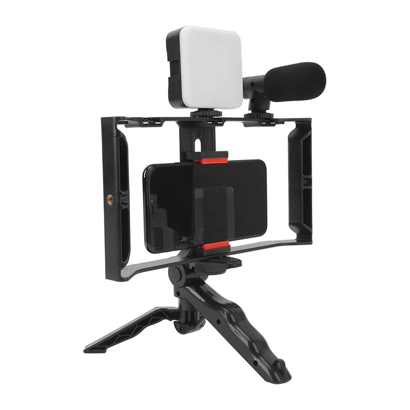 Phone Live Streaming Kit with Fill Light Microphone Sound Cable