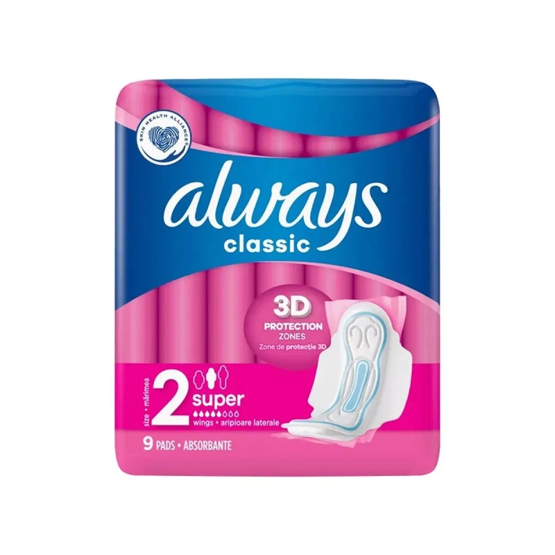 Always Classic Pads Size 2 Super – Reliable Protection &