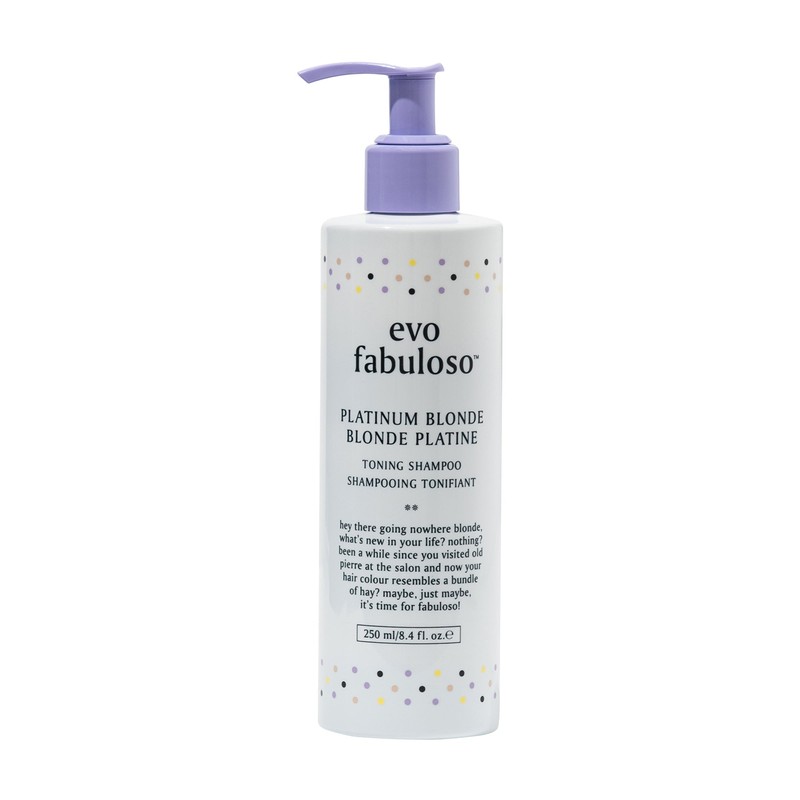 Evo Fabuloso Platinum Blonde Shampoo and Colour Boosting Treatment Duo