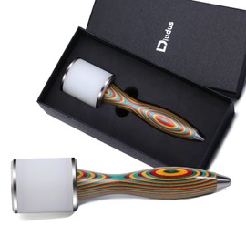 DIUDUS Leather Working Mallet, Leather Mallet Leather Carving Hammer, Leather Maul Nylon Straight Head Comfortable Wooden Handle Hammer DIY Leatherworking (Colorful/Water-Rippled)