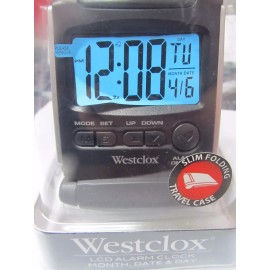 Westclox Travel Alarm Clock  LCD Display #72028   NEW