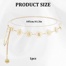 Gold Chain Belt, Unique Body Chains For Women, Adjustable Gold Waist Chain, Belly Chain Suitable For Beach, Party, And Everyday Outfits, Elegant Belly Chain Accessory