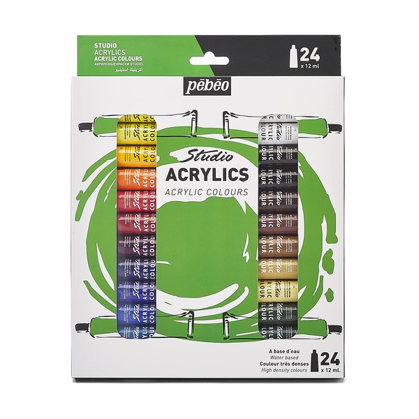 Pebeo – Studio Acrylics - Acrylic Paint Set for Professional