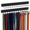 ZEDODIER 2 Pack Wodden Tie Hanger Wall Mounted, Space Saving