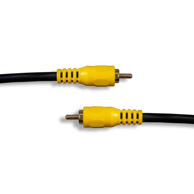 Cablelera ZCAAF7MM-12 Premium RCA Composite Video Cable, M/RG59U, 12', 75ohm