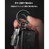 TIMULTI Round Carabiner Keychain Stylish Titanium Lightweight Small One-Touch Storage