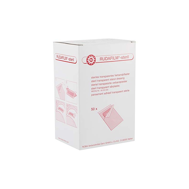 Rudafilm Sterile Transparent Waterproof Wound Dressing Size: 20 cm x