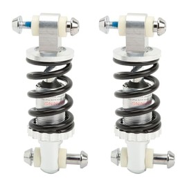 Bicycle Rear Shock Absorber, Heavy Duty Mountain Bike Rear Suspension Shock Absorber Struts Coil Spring Absorber Adjustable Spring Damper for Mountain Bikes Electric Bikes (2pcs)