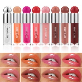 Big Brush Head Color Variety Lip Gloss, Moisturizing & Nourishing Lip Oil, Non-Sticky Long Lasting Liquid Lipsticks, Jelly Lip Gloss Lip Tint Lip Glaze Makeup for Women (# 103)
