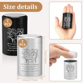 4Pcs Small Urns for Human Ashes Aluminium Alloy Tree of Life Funeral Memorial Ash Holder Mini Cremation Human Ashes Keepsake for Family Loved Ones Pet Dog Cat