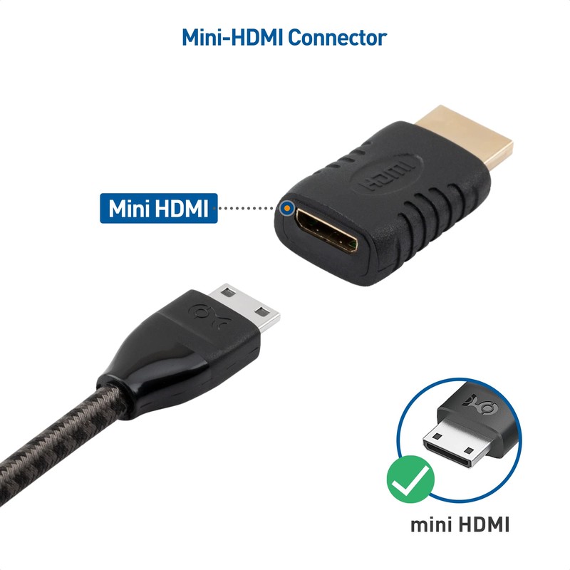 Cable Matters HDMI to Mini HDMI Adapter, Male to Female,