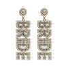 LADY&HOME Bride Earrings, Bride Beaded Earrings Bachelorette for Bride to