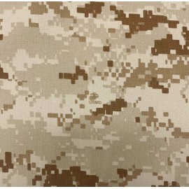 Military Fabrics MARPAT DESERT USMC NY/CO TWILL Military Spec CAMO Apparel BY 1/2(0.5) YARD 64"W