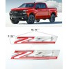 2PCS ⁠Chrome & Red 2019-2026 for Silverado Z71 Emblem Badge
