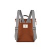 ROKA London Finchley A Small Sustainable Canvas Backpack Bran
