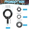 PATIKIL M5x12mm Lifting Shoulder Eye Bolt, 6Pcs 304 Stainless Steel