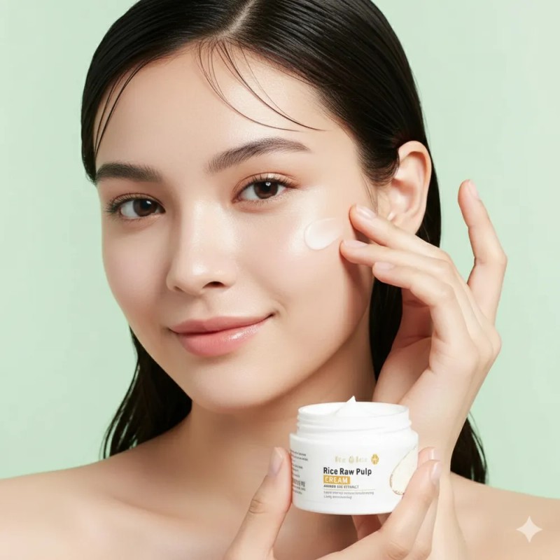 Kit Serum Arroz Bioaqua Acido Hialuronico Reduce Poro Mancha
