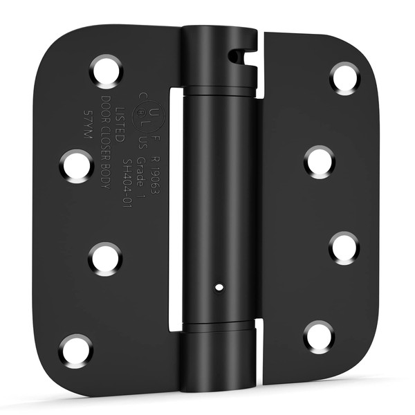 goldenwarm Black Self Closing Door Hinges 4 Pack, 4 inch