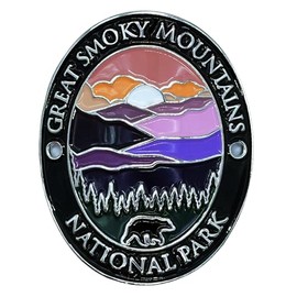 Walking Stick Medallion Hiking, Great Smoky National Park Hiking Stick Medallion, Trekking Hiking Walking Pole Stick, Traveler Collection Souvenir