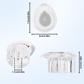 Tinoaly Replacement Knob Compatible with Moen 100710 Shower Handle, Bathroom Faucet Knob Replacement Part for Single Handle Bathroom Faucet Accessory