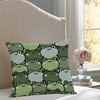 WEICOOM Pack of 2 Frog Pillow Cover, Soft Solid Decorative