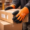Supreme TTF Waterproof Thermal Work Gloves, Double Latex Coated, Orange-Black,