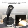 12‑24V 3W LED Reading Light Bedroom Bedside Lamp Chrome Aluminum