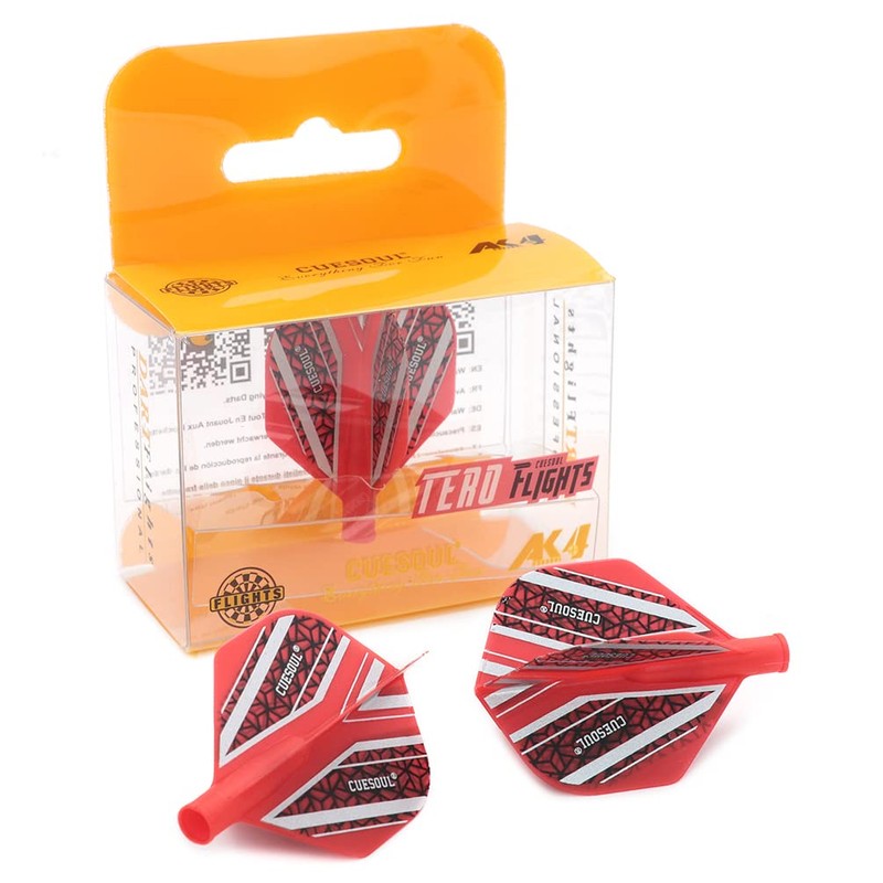 CUESOUL AK4 Flight Heat Transfer Standard Shape Flight, Red Base
