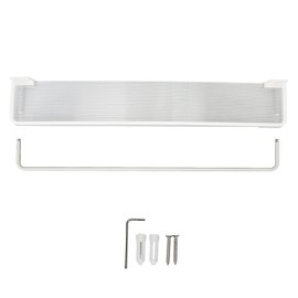 60cm Bathroom Wall Mounted Storage Shelf Punch Free Wall Mounted Floating Shelves With Towel Rod