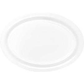 Carlisle FoodService Products Displayware Plastic Catering Platter 21" x 15" White