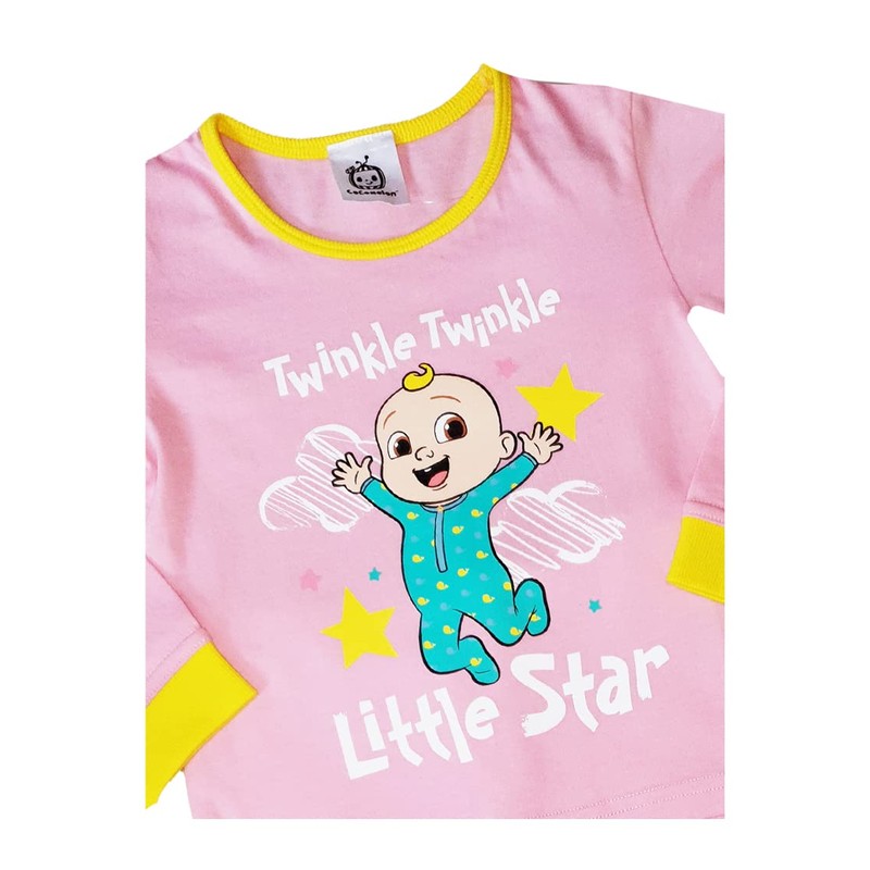 Girls Cocomelon Pyjamas Little Star Character Nightwear (Cocomelon, 3-4 Years)