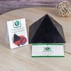 Shungite Pyramid Polished Natural Stone Chakra Crystal Healing Energy Karelia